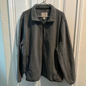Men’s St. John’s Bay Full Zipper Fleece Sweater GENTLY WORN